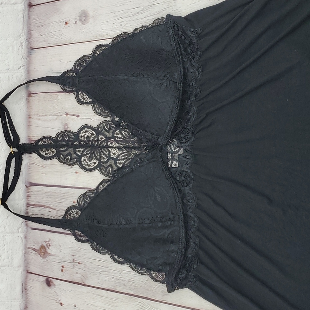 Daisy Fuentes Women  Chemise Teddy Babydoll Soft Stretch Mother Day Black Sz 1X - Picture 15 of 17